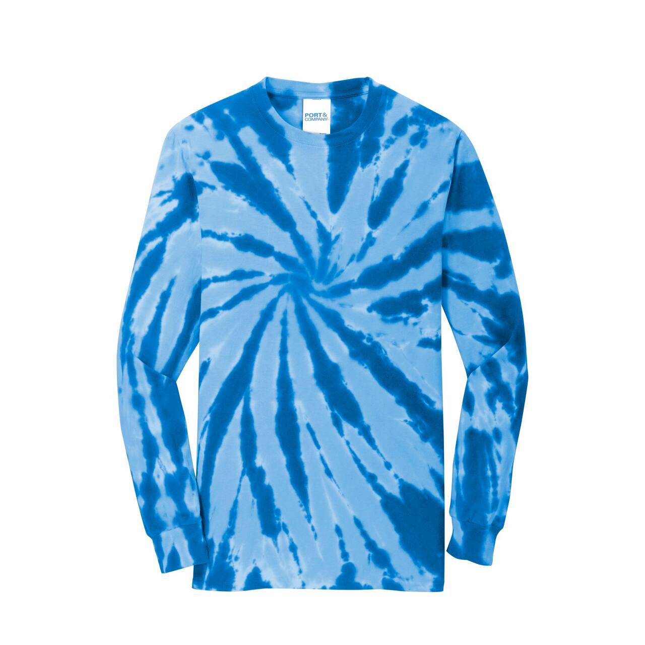 Port & Company® Long Sleeve Tie-Dye Adult T-Shirt